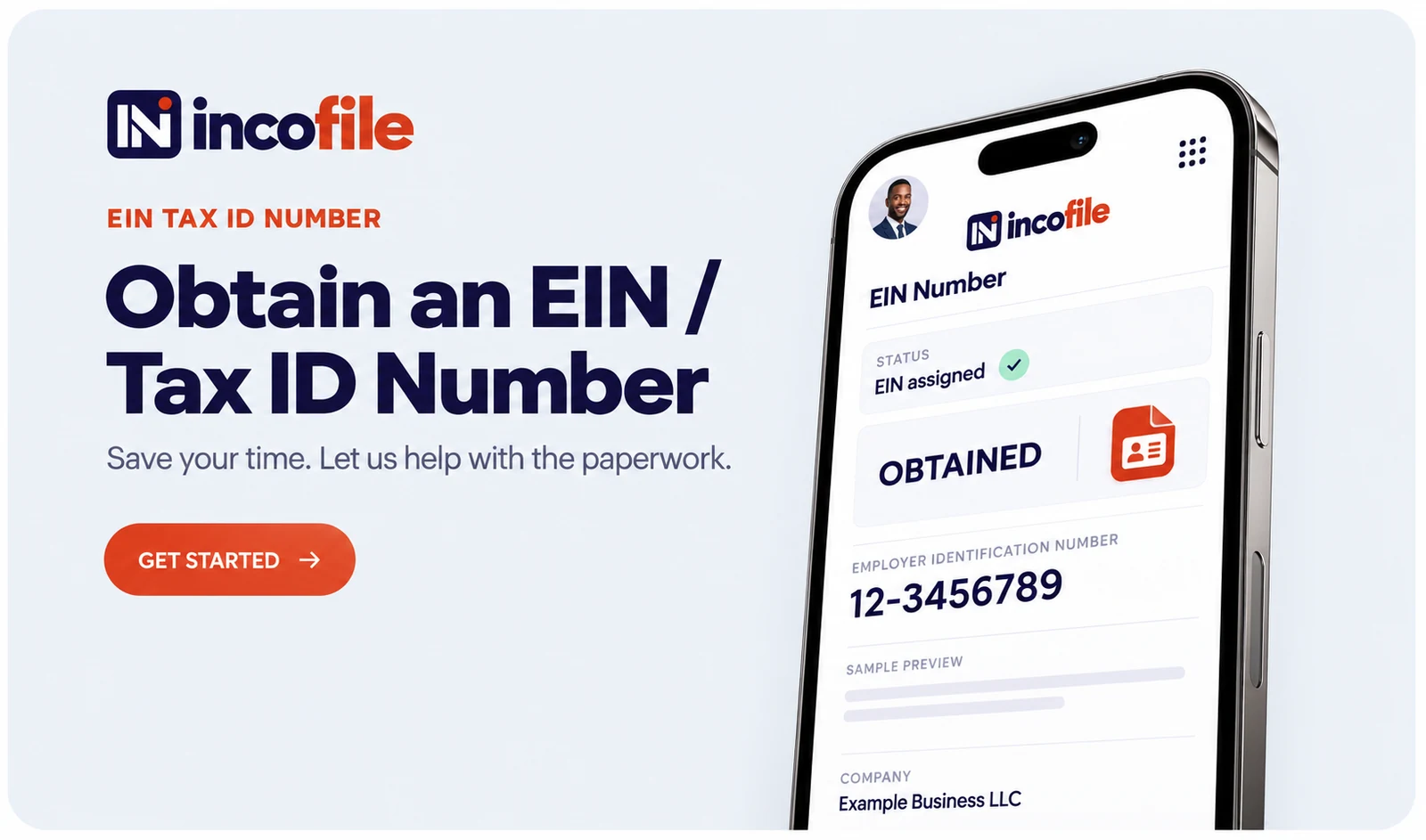 Get your EIN online with Incofile